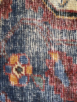 Cream Semi Antique Floral Tribal 4X6 Hamedan Persian Oriental Rug