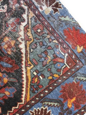 Cream Semi Antique Floral Tribal 4X6 Hamedan Persian Oriental Rug