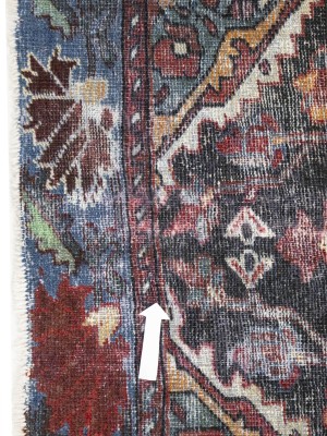 Cream Semi Antique Floral Tribal 4X6 Hamedan Persian Oriental Rug