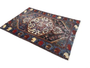 Cream Semi Antique Floral Tribal 4X6 Hamedan Persian Oriental Rug