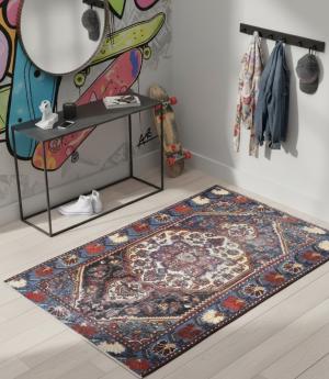 Semi Antique Floral Tribal 4X6 Hamedan Persian Rug