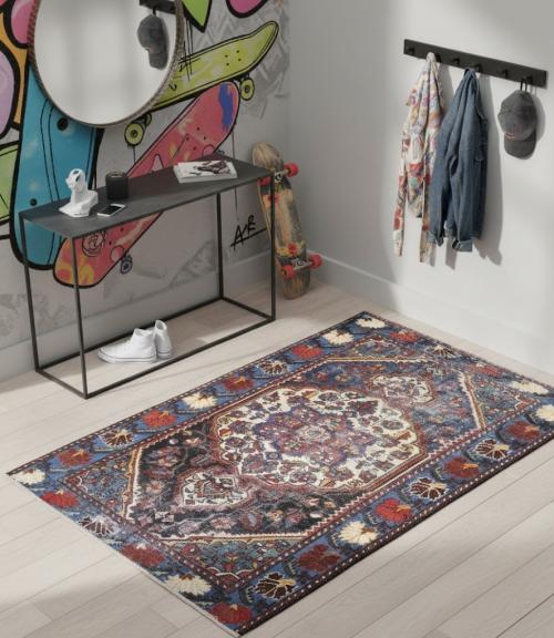 Semi Antique Floral Tribal 4X6 Hamedan Persian Rug