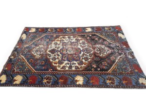 Cream Semi Antique Floral Tribal 4X6 Hamedan Persian Oriental Rug