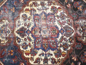 Cream Semi Antique Floral Tribal 4X6 Hamedan Persian Oriental Rug