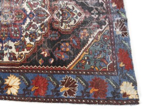 Cream Semi Antique Floral Tribal 4X6 Hamedan Persian Oriental Rug