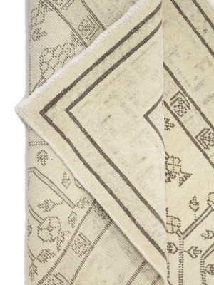 Vintage Beige Classic 3X5 Tabriz Persian Rug