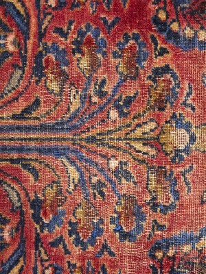 Red Vintage Floral 3X7 Sarouk Persian Oriental Rug