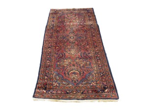 Red Vintage Floral 3X7 Sarouk Persian Oriental Rug