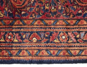 Red Vintage Floral 3X7 Sarouk Persian Oriental Rug