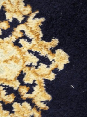 Dark Navy Vintage Traditional Floral 3X5 Kerman Persian Oriental Rug