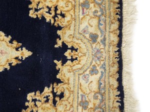 Dark Navy Vintage Traditional Floral 3X5 Kerman Persian Oriental Rug