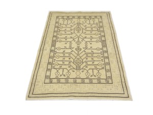 Beige Vintage Classic 3X5 Tabriz Persian Oriental Rug