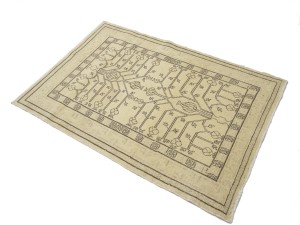 Beige Vintage Classic 3X5 Tabriz Persian Oriental Rug