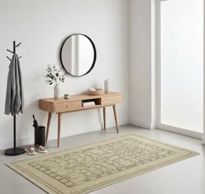 3'4 x 4'10 Hand Knotted Tabriz Floral Persian Wool Rug