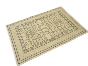 Beige Vintage Classic 3X5 Tabriz Persian Oriental Rug