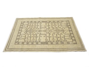 Beige Vintage Classic 3X5 Tabriz Persian Oriental Rug