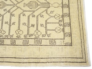 Beige Vintage Classic 3X5 Tabriz Persian Oriental Rug