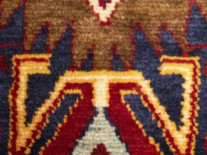 Purple-navy Vintage Floral Tribal 4'4X8 Hamedan Persian Oriental Rug