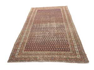 Orange-red Antique Tribal 5X9'7 Malayer Persian Runner Rug