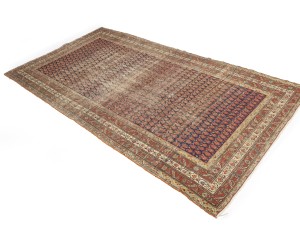 Orange-red Antique Tribal 5X9'7 Malayer Persian Runner Rug