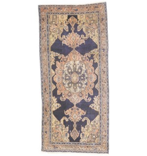 Muted Plum Antique Tribal 5X11 Malayer Persian Oriental Rug