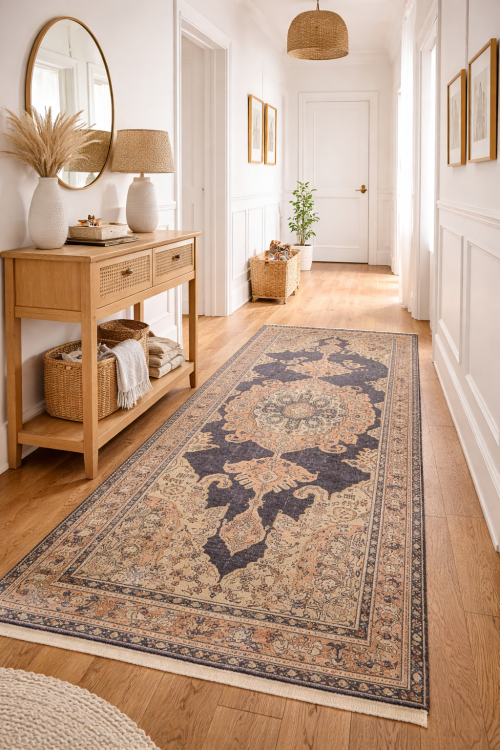 Antique Muted Tribal 5X11 Malayer Persian Rug