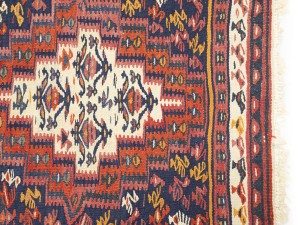Multicolored Tribal Kelim 4X9 Persian Runner Oriental Rug