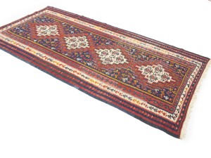 Multicolored Tribal Kelim 4X9 Persian Runner Oriental Rug