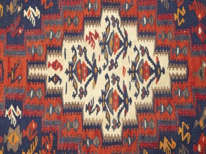 Multicolored Tribal Kelim 4X9 Persian Runner Oriental Rug