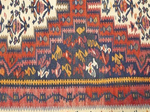 Multicolored Tribal Kelim 4X9 Persian Runner Oriental Rug