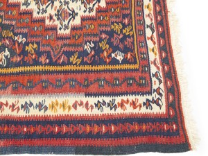Multicolored Tribal Kelim 4X9 Persian Runner Oriental Rug