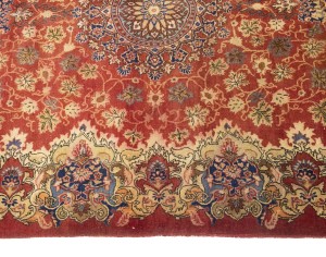 Red Semi Antique Floral 4'5X7 Kashmar Persian Oriental Rug