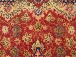 Red Semi Antique Floral 4'5X7 Kashmar Persian Oriental Rug