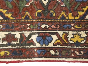 Red Semi Antique Floral 4'5X6'5 Bakhtiari Persian Oriental Rug