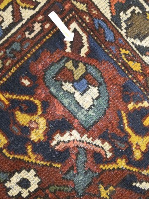 Red Semi Antique Floral 4'5X6'5 Bakhtiari Persian Oriental Rug