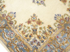 Cream Vintage Traditional Floral 3X5 Kerman Persian Oriental Rug