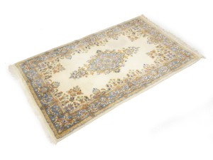 Cream Vintage Traditional Floral 3X5 Kerman Persian Oriental Rug