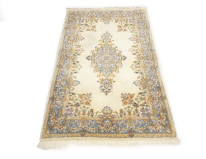 Cream Vintage Traditional Floral 3X5 Kerman Persian Oriental Rug