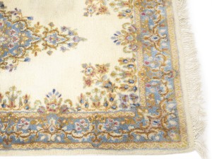 Cream Vintage Traditional Floral 3X5 Kerman Persian Oriental Rug