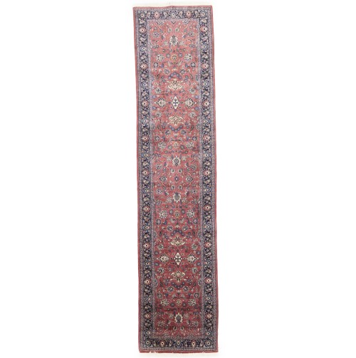 Bittersweet Red Floral 3X11 Sarouk Persian Runner oriental Rug