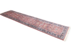 Bittersweet Red Floral 3X11 Sarouk Persian Runner oriental Rug