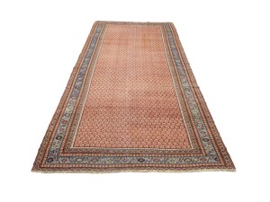 Muted Red Antique Tribal 6X14 Malayer Persian Oriental Rug