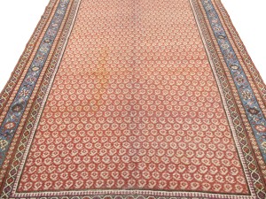 Muted Red Antique Tribal 6X14 Malayer Persian Oriental Rug