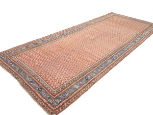 Muted Red Antique Tribal 6X14 Malayer Persian Oriental Rug