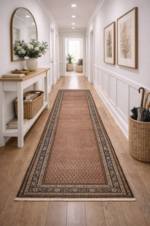 Antique Muted Tribal 6X14 Malayer Persian Rug