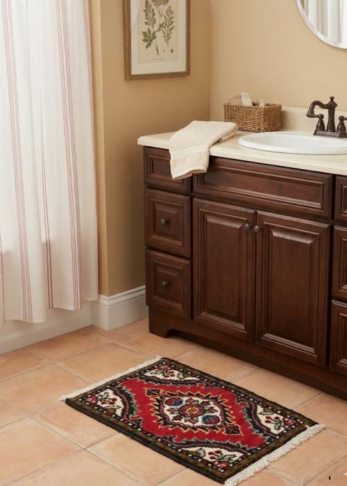 Vintage Red Floral Tribal 1'3X1'7 Hamedan Persian Rug