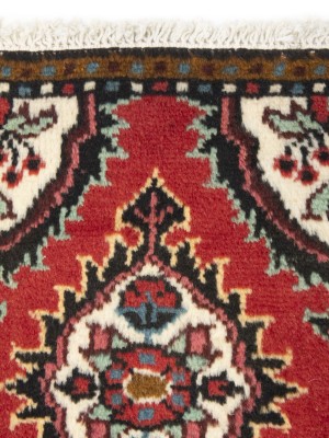 Vintage Red Floral Tribal 1'3X1'7 Hamedan Persian Oriental Rug
