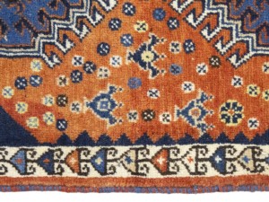 Orange Vintage Tribal 1'9X2'4 Yalameh Persian Oriental Rug