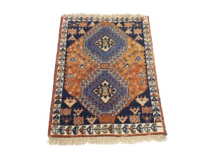 Orange Vintage Tribal 1'9X2'4 Yalameh Persian Oriental Rug