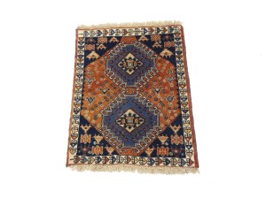 Orange Vintage Tribal 1'9X2'4 Yalameh Persian Oriental Rug